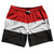 Yemen Country Flag 7.5" Swim Shorts Made in USA - Red Black Yemen Country Flag 7.5" Swim Shorts Made in USA - Red Black