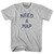 Need a Map Adult Cotton T-shirt - Cool Grey