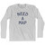 Need a Map Adult Cotton Long Sleeve T-shirt - Grey Heather