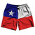 Chile Country Flag 7.5" Swim Shorts Made in USA - White Blue Red