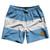 Argentina Country Flag 7.5" Swim Shorts Made in USA - White Blue