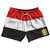 Egypt Country Flag 5" Swim Shorts Made in USA - Red White Black