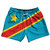 DR Congo Country Flag 5" Swim Shorts Made in USA - Blue Yellow
