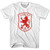 Spain Espana La Furia Roja Lion Womens Cotton Soccer Junior Cut T-shirt - White