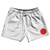 Japan Country Flag 5" Swim Shorts Made in USA-Red White