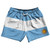Argentina Country Flag 5" Swim Shorts Made in USA-White Blue