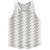 Ultras Cool Grey & White Lighting Running Track Cross Country Racerback Tops Made In USA - Cool Grey & White