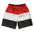 Yemen Country Flag Athletic Running Fitness Exercise Shorts 7" Inseam Made In USA - Red Black