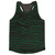 Black & Forest Green Zebra Running Tank Top Racerback Track & Cross Country Singlet Jersey Made In USA-Black & Forest Green