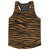 Black & Black Zebra Running Tank Top Racerback Track & Cross Country Singlet Jersey Made In USA - Black & Black