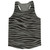 Dark Grey & Vegas Gold Zebra Running Tank Top Racerback Track & Cross Country Singlet Jersey Made In USA Made In USA - Dark Grey & Vegas Gold