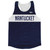 Nantucket Finish Line Running Tank Top Racerback Track & Cross Country Singlet Jersey Made In USA - White Navy