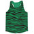 Kelly Green & Black Zebra Running Tank Top Racerback Track & Cross Country Singlet Jersey Made In USA - Kelly Green & Black