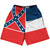 Mississippi State Flag 9" Inseam Lacrosse Shorts Made In USA - Blue White Red Mississippi State Flag 9" Inseam Lacrosse Shorts Made In USA - Blue White Red