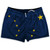 Alaska State Flag Shorty Short Gym Shorts 2.5" Inseam Made in USA - Blue Alaska State Flag Shorty Short Gym Shorts 2.5" Inseam Made in USA - Blue