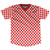 Ultras Micro Checkerboard Soccer Jersey - Red & White