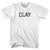 CLAY Adult Cotton T-shirt - White