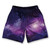 Galaxy Purple Athletic Running Fitness Exercise Shorts 7" Inseam Made in USA - Purple