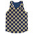 Navy & Veges Gold Checkerboard Running Tank Top Racerback Track and Cross Country Singlet Jersey Made In USA-Navy & Veges Gold