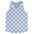 Carolina Blue Checkerboard Running Tank Top Racerback Track and Cross Country Singlet Jersey Made In USA - Carolina Blue Carolina Blue Checkerboard Running Tank Top Racerback Track and Cross Country Singlet Jersey Made In USA - Carolina Blue