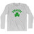 Syracuse Shamrock Cotton Long Sleeve T-shirt - Grey Heather