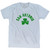 San Antonio Shamrock Tri-Blend T-shirt - Athletic White