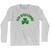 San Bernardino Shamrock Cotton Long Sleeve T-shirt - Grey Heather