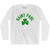 Saint Paul Shamrock Cotton Long Sleeve T-shirt - White