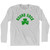 Round Rock Shamrock Cotton Long Sleeve T-shirt - Grey Heather
