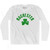 Rochester Shamrock Cotton Long Sleeve T-shirt-White