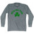 Overland Park Shamrock Tri-Blend Long Sleeve T-shirt - Athletic Grey