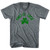 Port St. Lucie Shamrock Tri-Blend V-neck Junior Cut Womens T-shirt - Athletic Grey