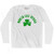 North Las Vegas Shamrock Cotton Long Sleeve T-shirt-White