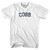 COBB Adult Cotton T-shirt - White