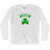 Killeen Shamrock Cotton Long Sleeve T-shirt - White