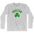 Hialeah Shamrock Cotton Long Sleeve T-shirt - Grey Heather