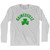 Gainesville Shamrock Cotton Long Sleeve T-shirt - Grey Heather