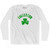 Fullerton Shamrock Cotton Long Sleeve T-shirt - White