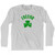 Fresno Shamrock Cotton Long Sleeve T-shirt - Grey Heather