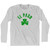 El Paso Shamrock Cotton Long Sleeve T-shirt-Grey Heather