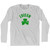 Edison Shamrock Cotton Long Sleeve T-shirt-Grey Heather