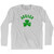 Arvada Shamrock Cotton Long Sleeve T-shirt - Grey Heather