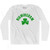 Birmingham Shamrock Cotton Long Sleeve T-shirt - White