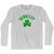 Berkeley Shamrock Cotton Long Sleeve T-shirt - Grey Heather