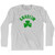 Anaheim Shamrock Cotton Long Sleeve T-shirt-Grey Heather