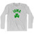 Iowa State Shamrock Cotton Long Sleeve T-shirt - Grey Heather