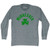 Minnesota State Shamrock Tri-Blend Long Sleeve T-shirt - Athletic Grey