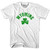 Wyoming State Shamrock Cotton T-shirt - White