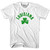 Louisiana State Shamrock Cotton T-shirt - White