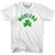 Montana State Shamrock Cotton T-shirt - White